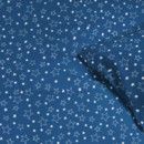 Karácsonyi pamut ágyneműhuzat - cikkszám X- 16  fehér csillagok kék alapon