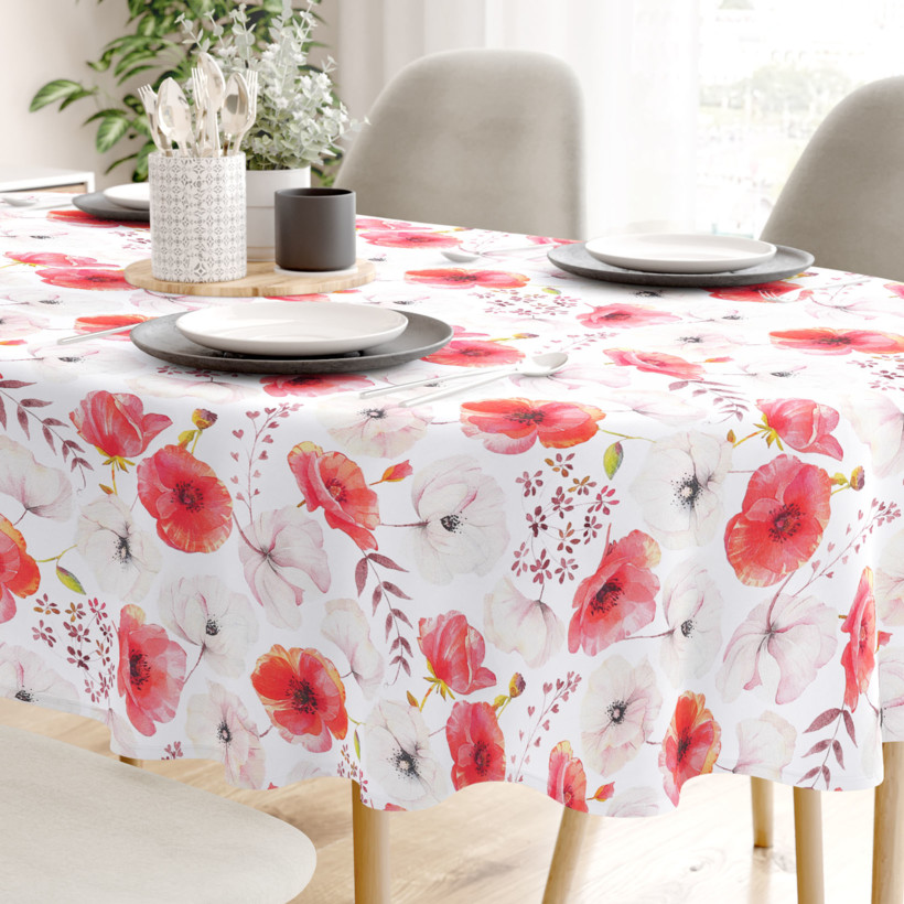 Loneta dekoratív asztalterítő - pipacsok