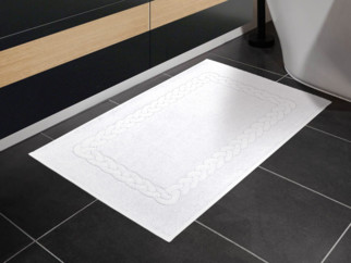 Frottír fürdőszobai szőnyeg Ina - fehér 50 x 70 cm