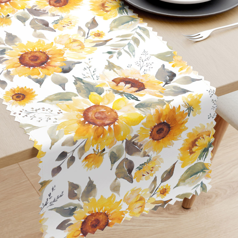 Teflonbevonatú asztali futó - napraforgó virágok