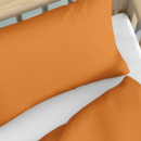 Gyermek pamut ágyneműhuzat kiságyba - narancssárga