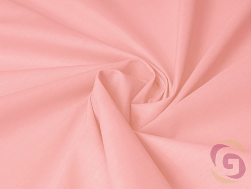 Egyszínű pamutszövet - pasztell rózsaszín