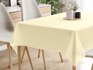 Pamut asztalterítő - krémszínű