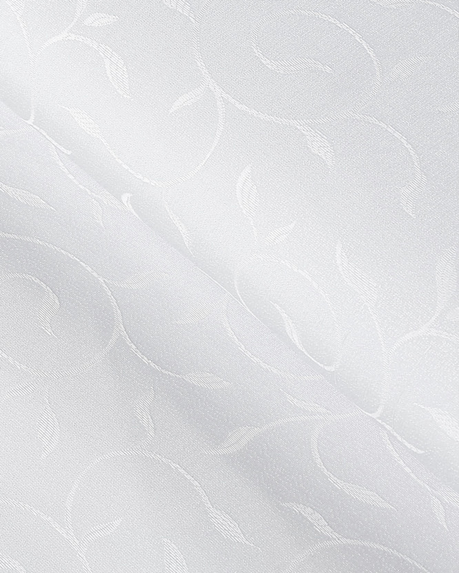 Luxus teflon szövet terítőknek - fehér nagy ornamentekkel ékesített