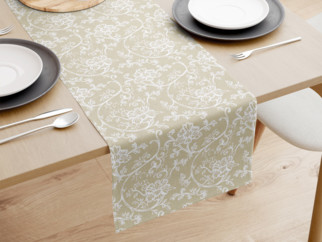 Asztali futó Loneta - fehér kúszóvirágok