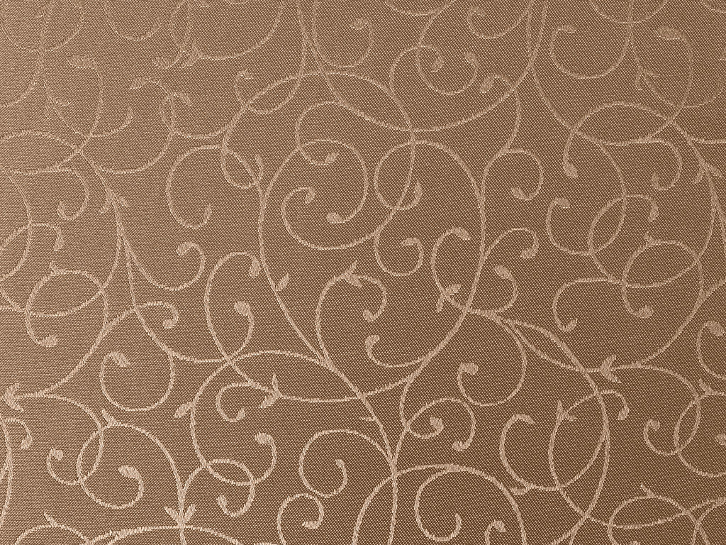 Exkluzív dekoratív abroszanyag - Barna összekötő rajzolású