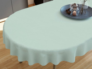 LONETA dekoratív asztalterítő - zsályaszínű - ovális