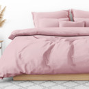Luxus pamutszatén ágyneműhuzat - cikkszám 025 régi rózsaszín