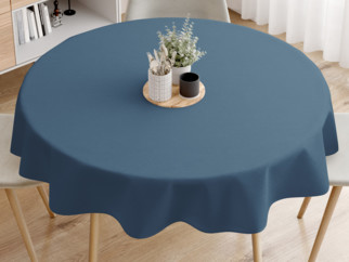 LONETA dekoratív asztalterítő - szürkéskék - kör alakú