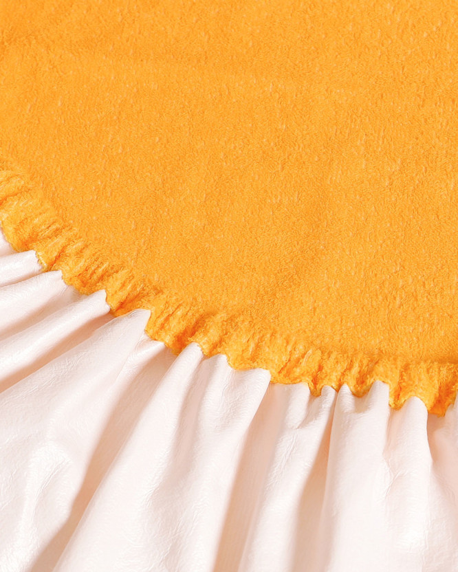 Nem áteresztő frottír matracvédő kiságyba - narancssárga