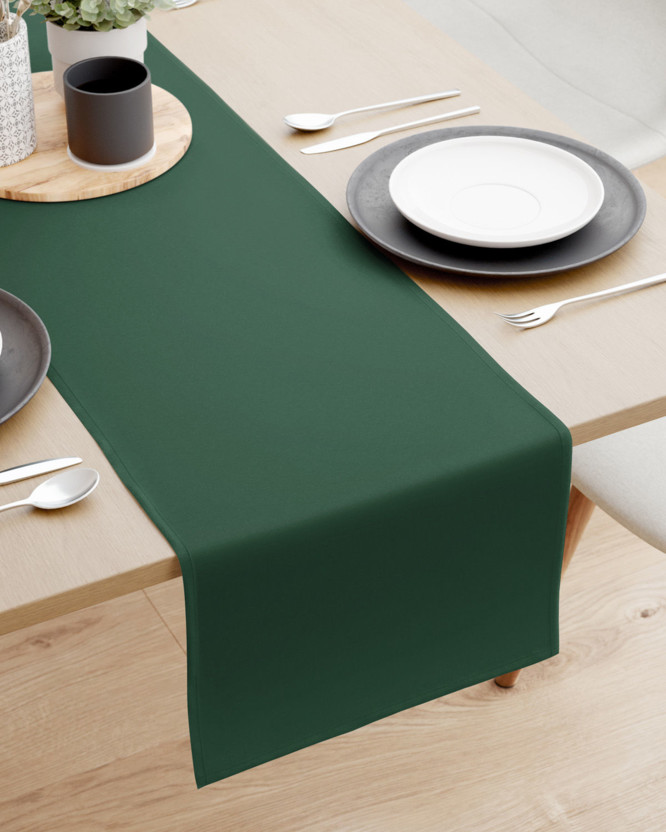 Pamut asztali futó - sötétzöld