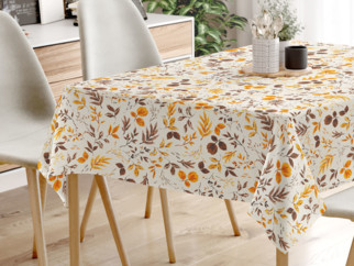 LONETA dekoratív asztalterítő - barna-narancssárga levelek