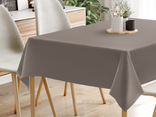 Dekoratív asztalterítő Rongo Deluxe - szürkésbarna, szatén fényű