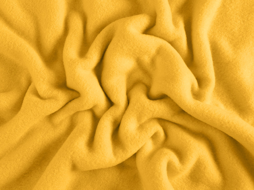 Polar fleece antipilling - mustárszínű