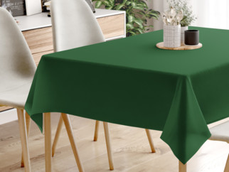 Pamut asztalterítő - sötétzöld