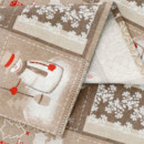 LONETA karácsonyi dekoratív asztalterítő - hóemberek