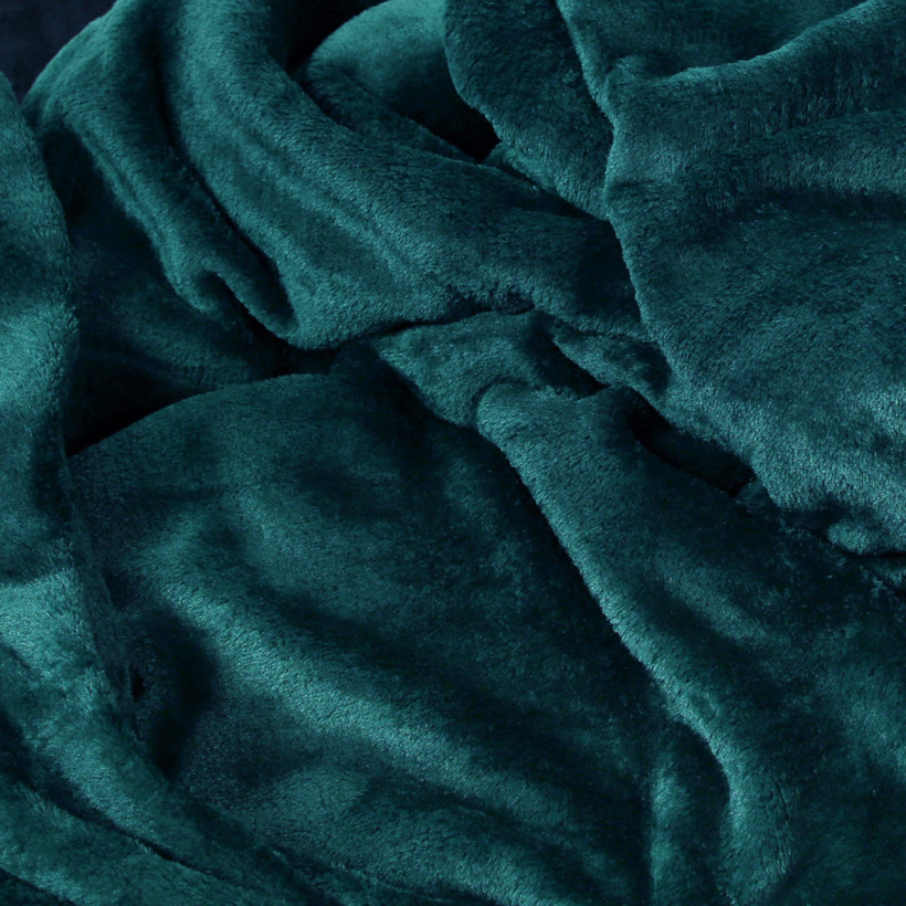 Minőségi mikroszálas takaró - petróleum színű