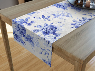 LONETA dekoratív asztali futó - nagy kék rózsák