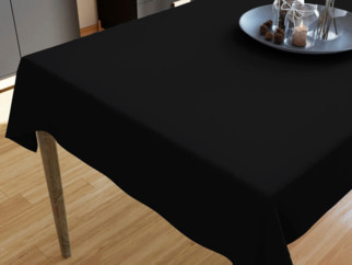 Pamut asztalterítő - fekete