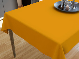 Pamut asztalterítő - mustárszínű