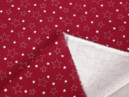 Karácsonyi pamutvászon SIMONA - karácsonyi, cikkszám X-15, fehér csillagok piros alapon - méteráru szél. 150cm