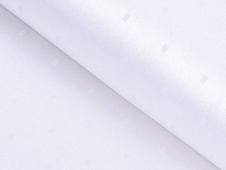 Luxus teflon szövet terítőknek - fehér és lila árnyalatú fényes négyzetek - szélesség 160 cm
