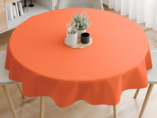 LONETA dekoratív asztalterítő - korallszínű - kör alakú