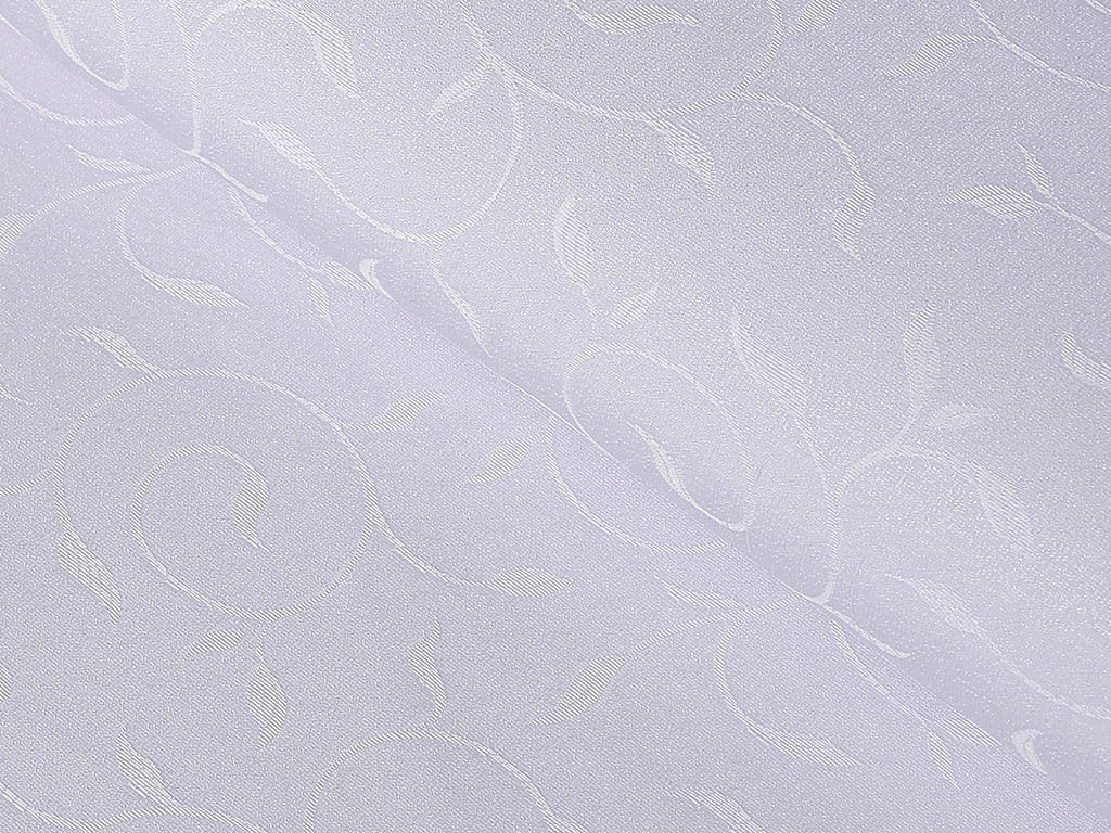 Luxus teflon szövet terítőknek - fehér és lila, nagy ornamentekkel ékesített