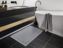 Ina frottír fürdőszobai szőnyeg - szürke - 50 x 70