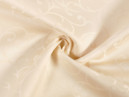 Luxus teflon szövet terítőknek - Bézs összekötő rajzolású - szélesség 160 cm