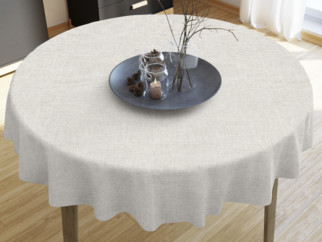 VERONA dekoratív asztalterítő - vászonszövésű - kör alakú