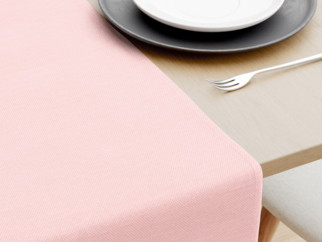 Teflonbevonatú  asztali futó - rózsaszín csíkozású