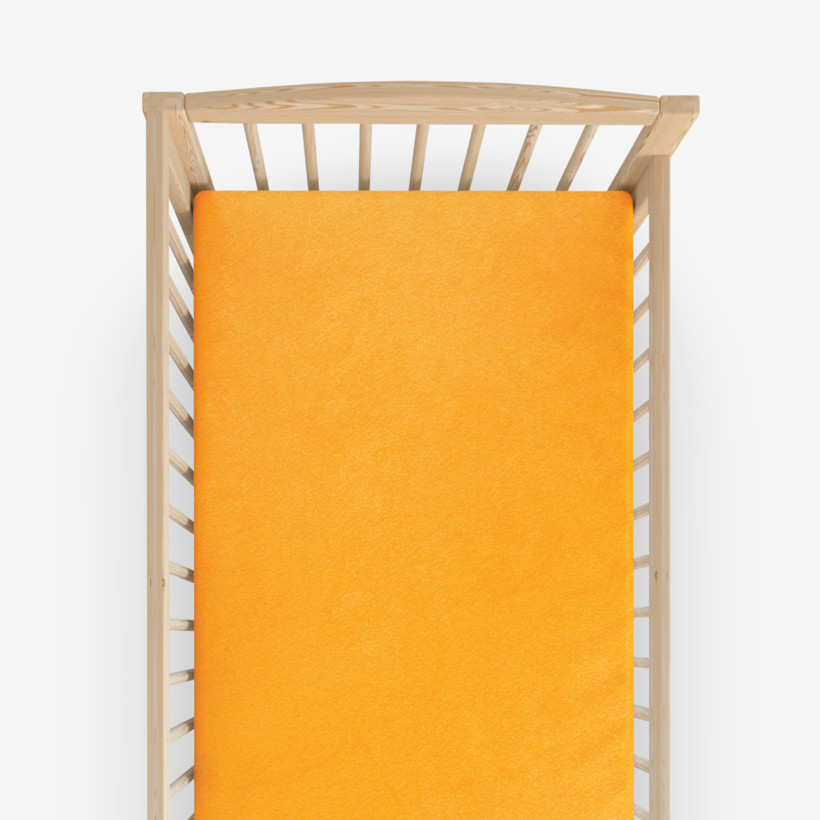 Nem áteresztő frottír matracvédő kiságyba - narancssárga