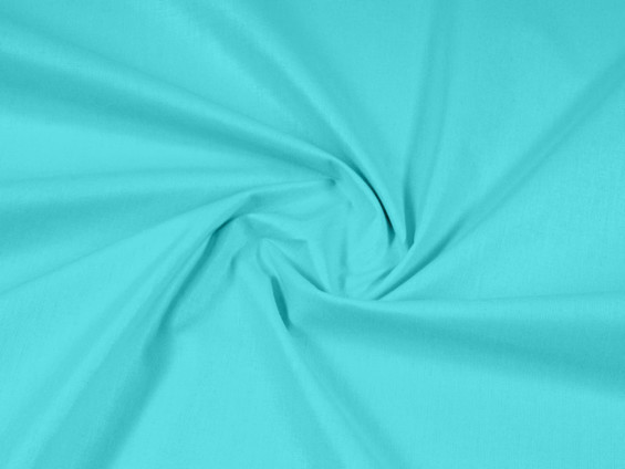 Egyszínű pamutvászon - SUZY türkiz, méterárú szél. 145 cm