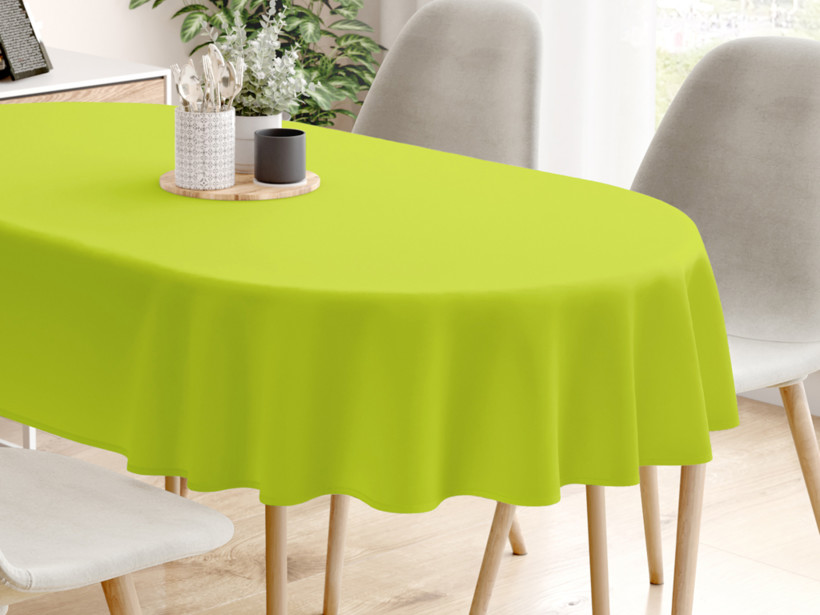 LONETA dekoratív asztalterítő - zöld - ovális starý