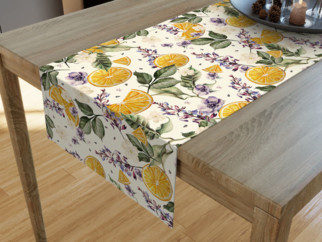 LONETA dekoratív asztali futó - narancsok és virágok