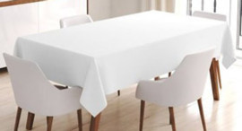 Fehér asztalterítők - kortalan étkezési klasszikusok