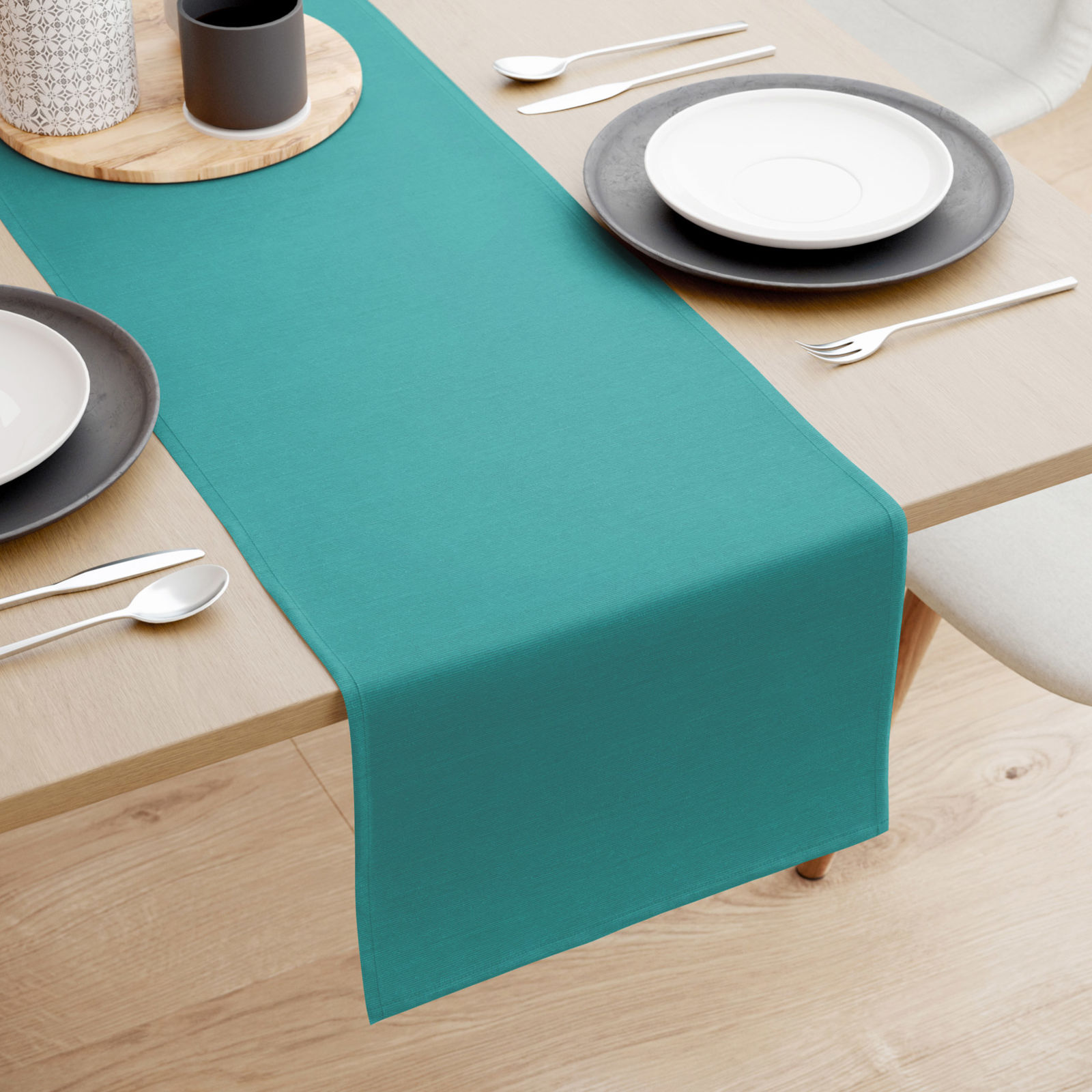 LONETA dekoratív asztali futó - azurszínű