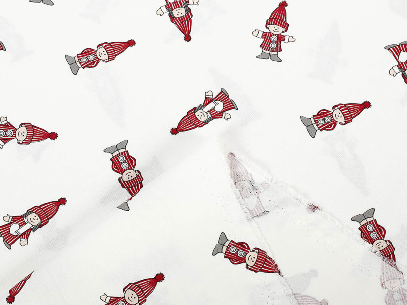 pamutszövet - karácsonyi mintás X - 18 karácsonyi manók