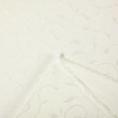 Luxus teflon szövet terítőknek - tej színű, nagy ornamentekkel - szélesség 160 cm