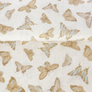 Dekoratív anyag LONETA - EVELYN 601 türkiz pillangók - szélesség 140 cm