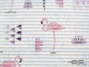 Fürdőszobai habszőnyeg - cikkszám 09 flamingó madarak - méterárú szél. 65 cm