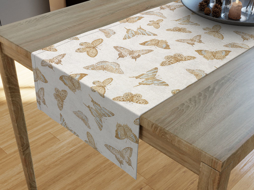 LONETA dekoratív asztali futó - türkiz lepkék