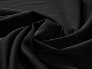 Egyszínű dekoratív anyag RONGO fekete színű - szélesség 150 cm