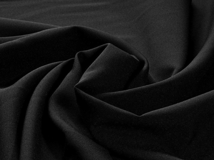 Egyszínű dekoratív anyag RONGO fekete színű