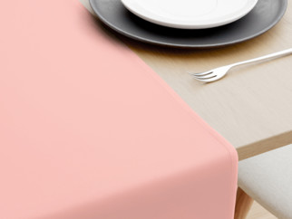 Pamut asztali futó - pasztell rózsaszín