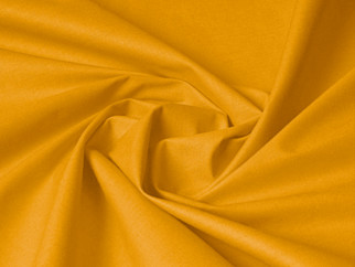 Egyszínű pamutvászon - SUZY mustárszínű, méteráru szél. 145 cm