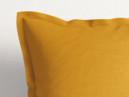 LONETA dekoratív párnahuzat, dekoratív szegéllyel - mustárszínű