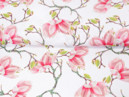 Teflon szövet terítőknek - Tavaszi mintás - rózsaszín mangóliák - szélesség 155 cm