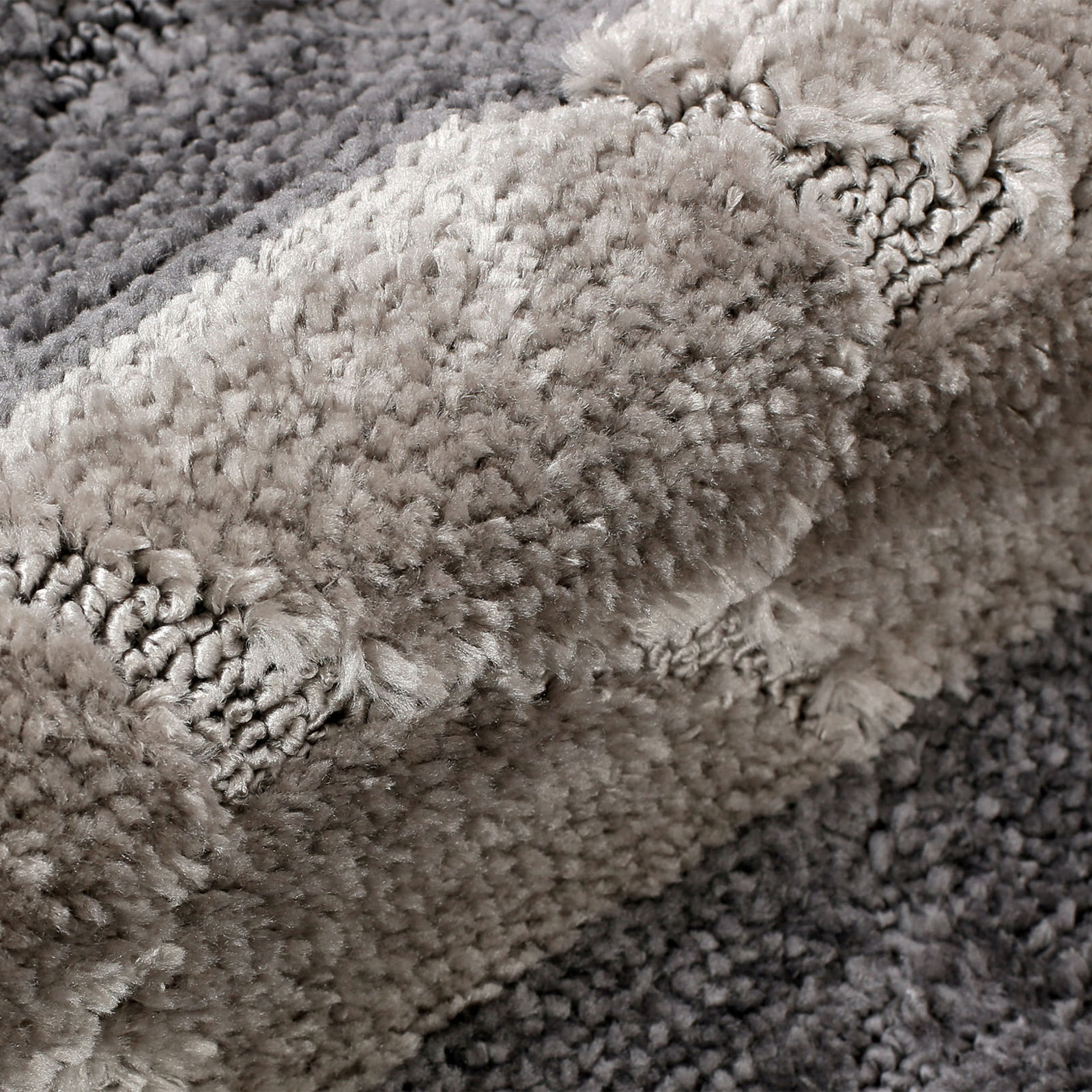 Extra sűrűn szőtt fürdőszobai szőnyeg - szürke csíkok 50x80 cm